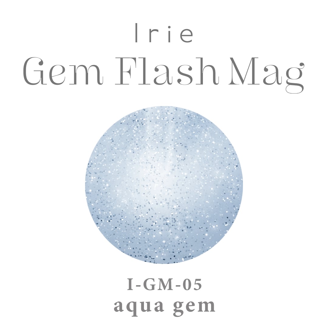 Irie Gem Flash Mag Magnetic Gel Collection - Full 5pc Set / Individual Colours (12ml) - GM-05 - Aqua Gem
