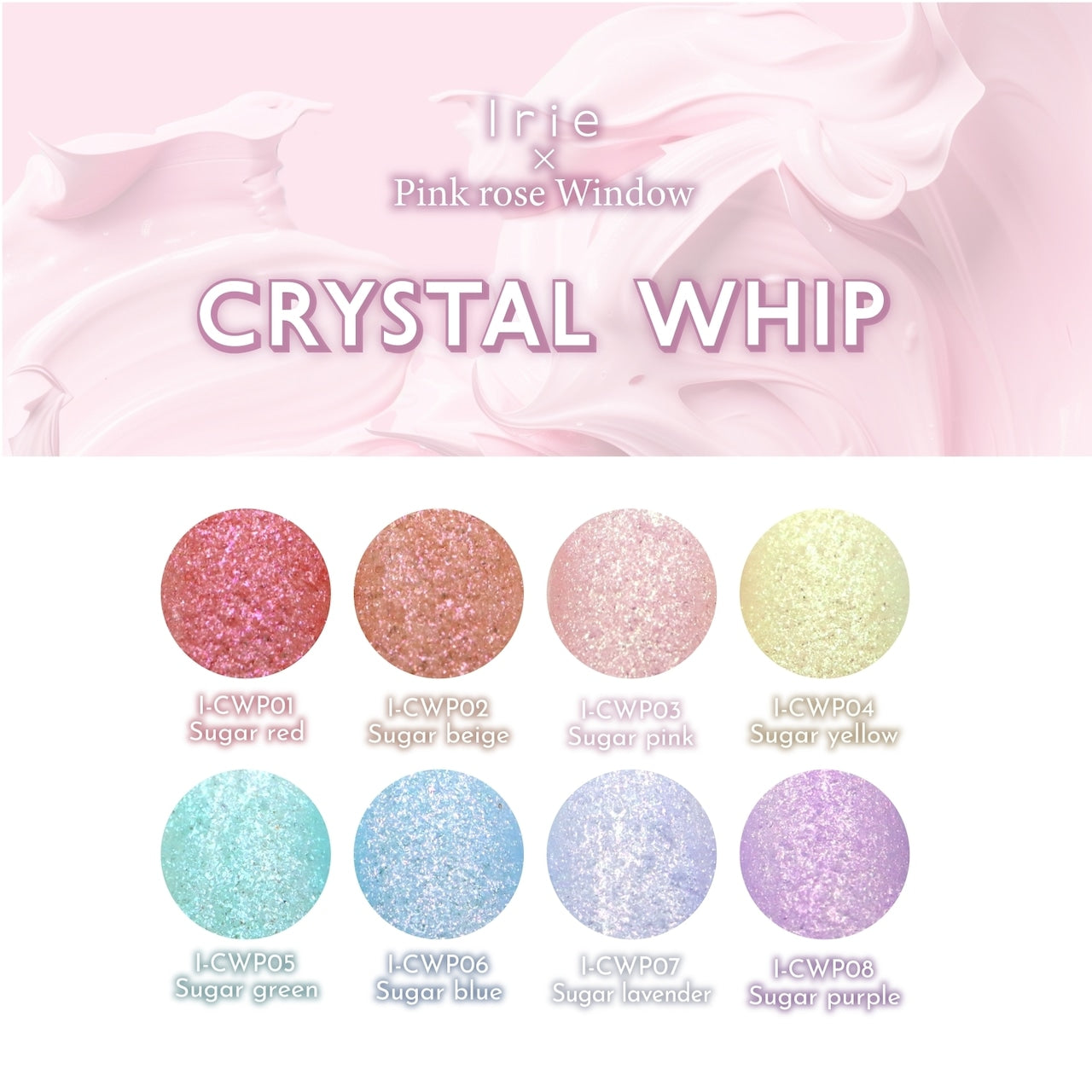 IRIE Crystal Whip Texture Gel 8pc set