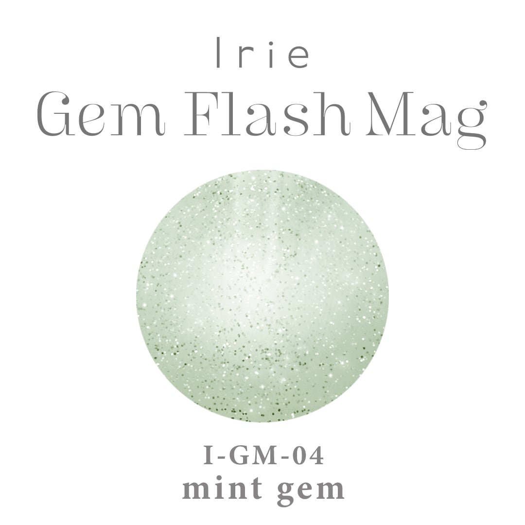 Irie Gem Flash Mag Magnetic Gel Collection - Full 5pc Set / Individual Colours (12ml) - GM-04 - Mint Gem