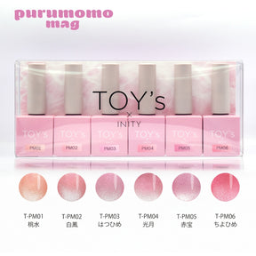 TOY's x INITY 'purumomo' Magnetic Gel Collection - Full 6pc set/Individual Bottles