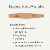 KOKOIST Diamond Brown Washable File 120/120