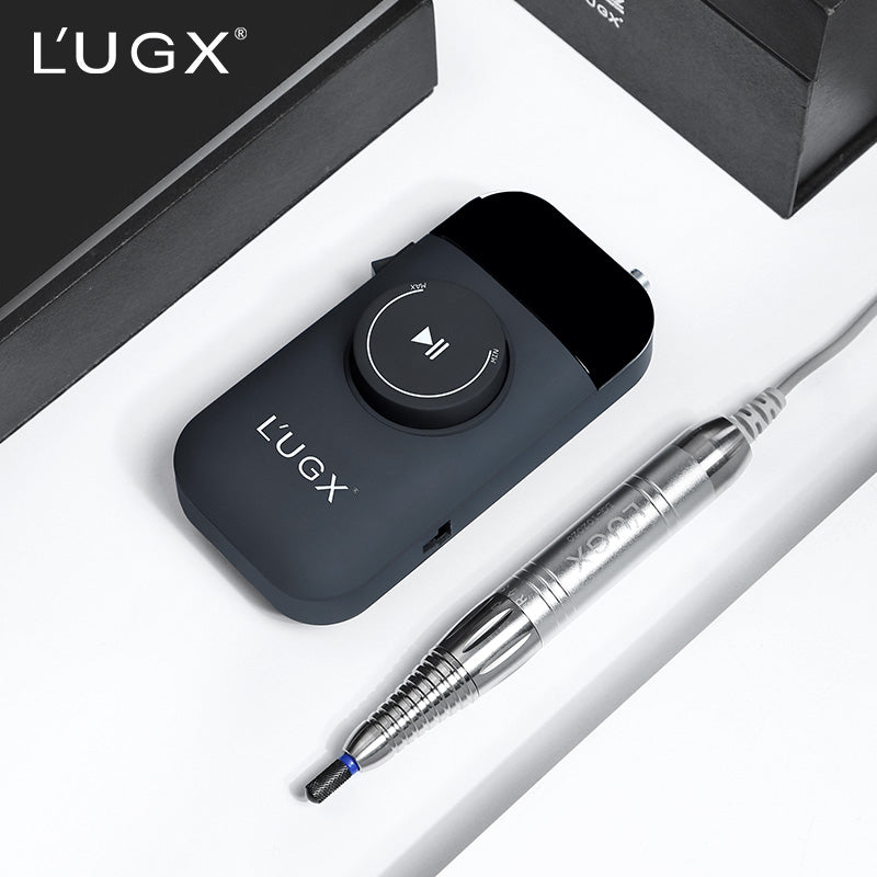 LUGX Brushless E-File/Nail Drill with handpiece stand & premium LUGX drill bit