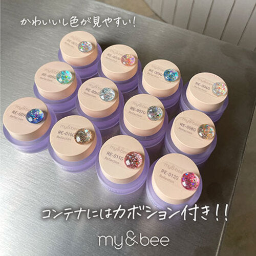 my&bee Reflection glitter gel | 12 colours