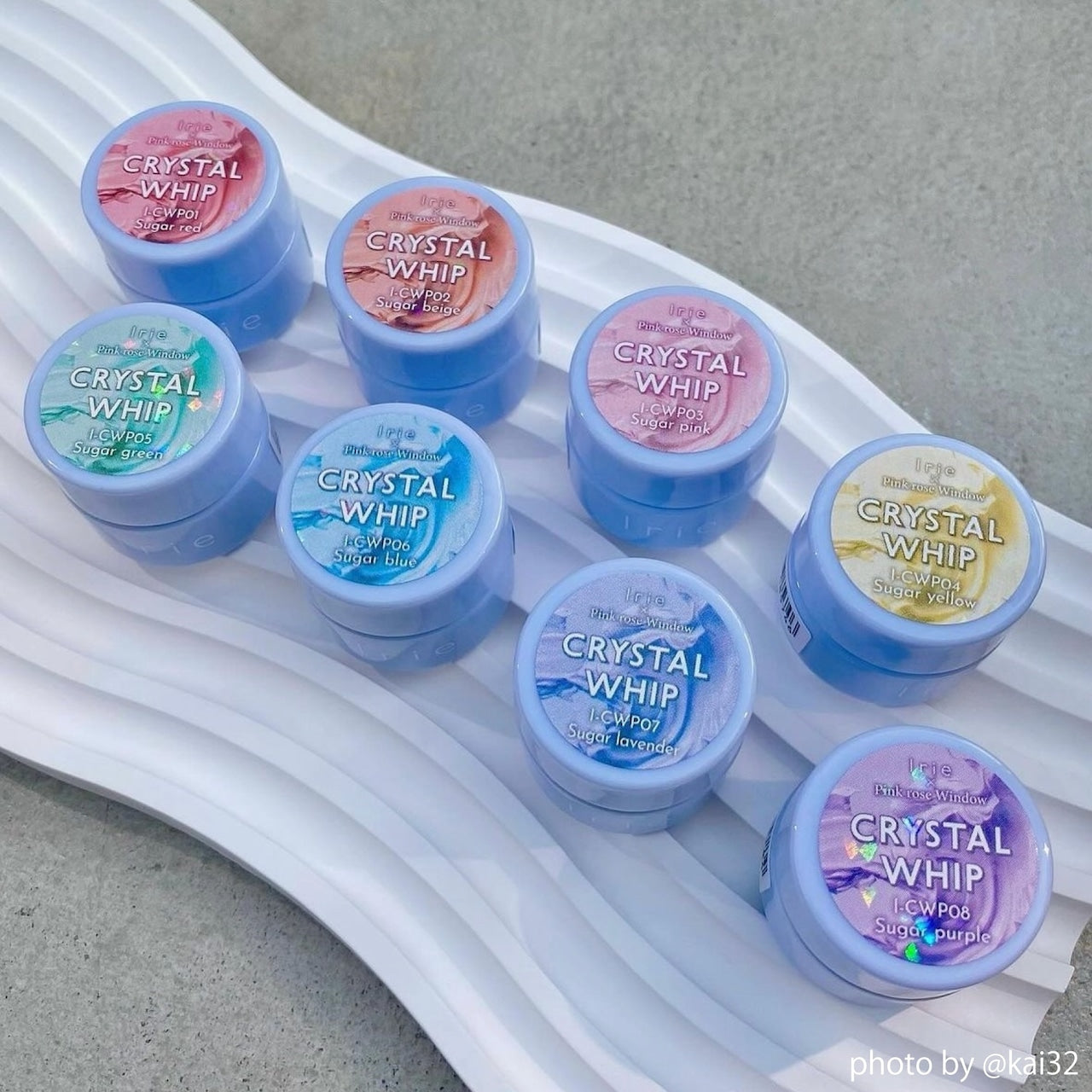 IRIE Crystal Whip Texture Gel 8pc set
