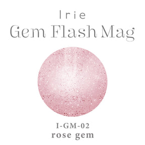 Irie Gem Flash Mag Magnetic Gel Collection - Full 5pc Set / Individual Colours (12ml) - GM-02 - Rose Gem