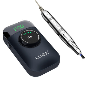 LUGX Brushless E-File/Nail Drill with handpiece stand & premium LUGX drill bit