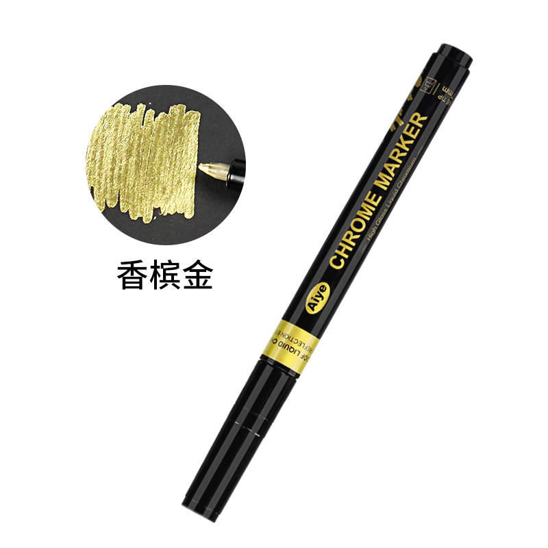 Acrylic Chrome Markers - Champagne Gold/Star Gold