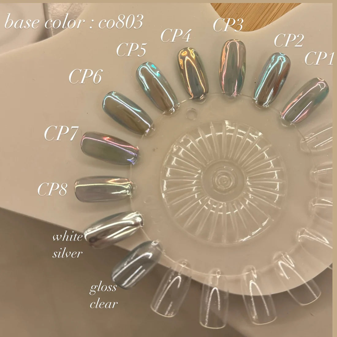 énoi Cinderella Powder (Chrome) - full 10pc set/individual pots