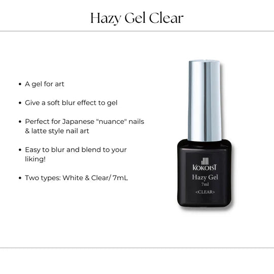 KOKOIST Hazy Gel 7ml - Clear/White