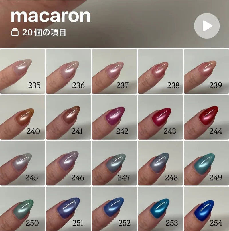(PRE-ORDER) énoi Macaroon Magnet Collection - full 20pc set/individual pots (mg235-254)