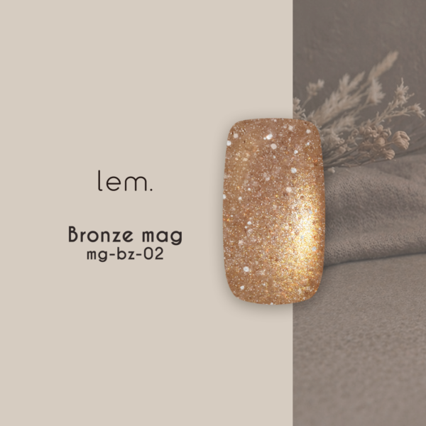 lem. Bronz Mag Magnetic Gel Collection - Full 5pc Set / Individual Colours (3g) - mg-bz02 - Yellow Brown