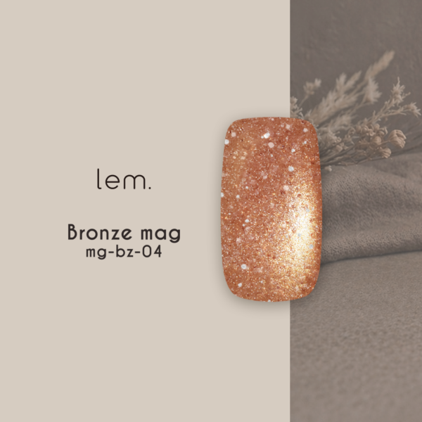 lem. Bronz Mag Magnetic Gel Collection - Full 5pc Set / Individual Colours (3g) - mg-bz04 - Orange