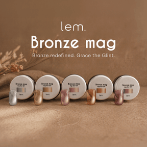 lem. Bronz Mag Magnetic Gel Collection - Full 5pc Set / Individual Colours (3g) - Full 5pc Set