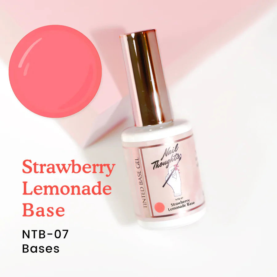 NAIL THOUGHTS NTB-07 STRAWBERRY LEMONADE BASE | Tinted builder base gel