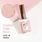 NAIL THOUGHTS NTB-18 CONFETTI CAKE BASE | Tinted builder base gel