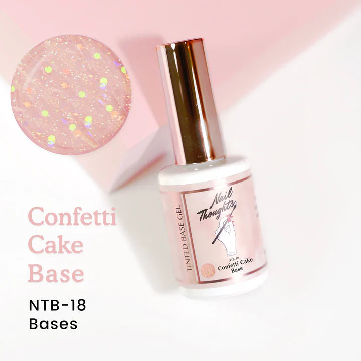 NAIL THOUGHTS NTB-18 CONFETTI CAKE BASE | Tinted builder base gel