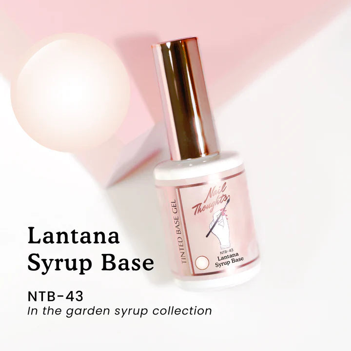 NAIL THOUGHTS NTB-43 LANTANA SYRUP BASE | Tinted builder base gel