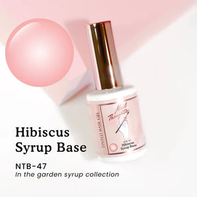 NAIL THOUGHTS NTB-47 HIBISCUS SYRUP BASE | Tinted builder base gel