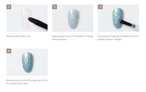 EMENA Wavy gel season one - 5 colours  (used for creating ripple patterns)