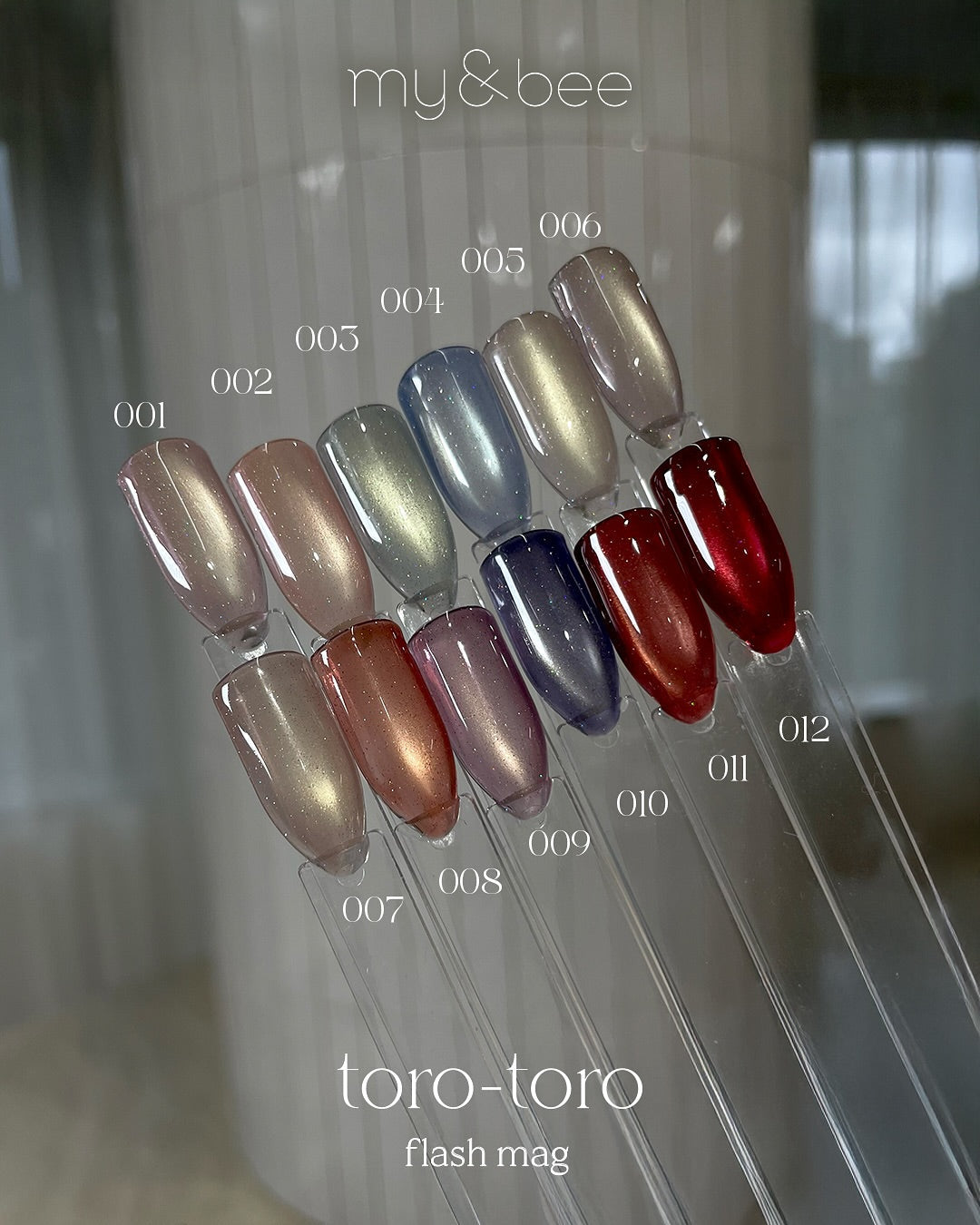 my&bee Toro-toro flash mag - 12 magnetic colours