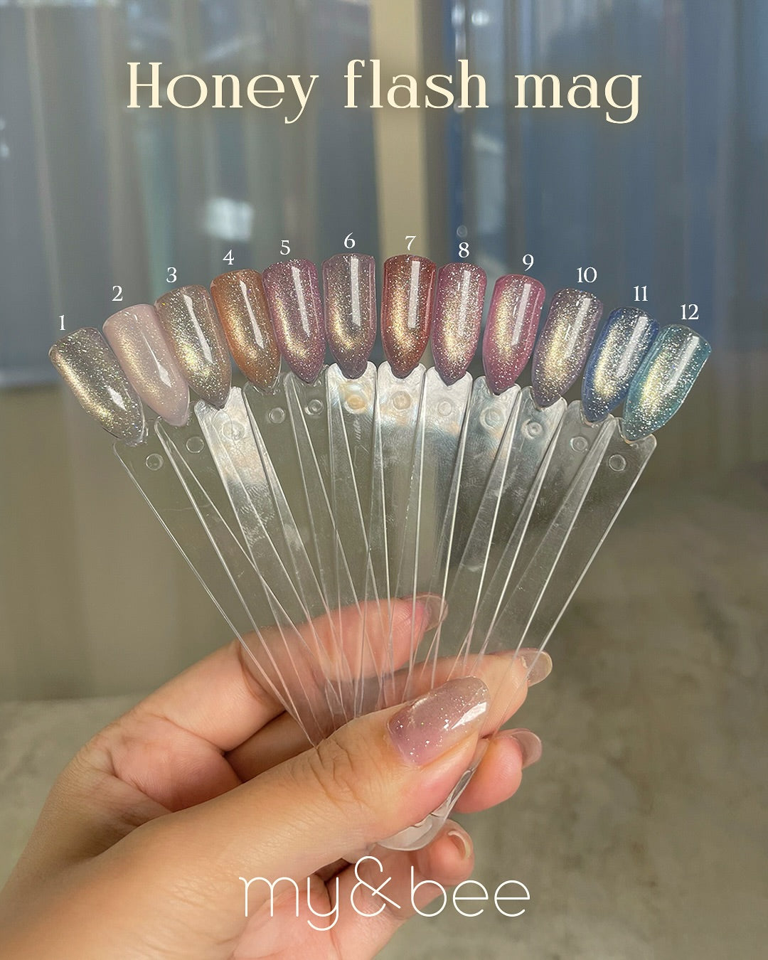 my&bee Honey flash magnetic gel - 12 magnetic colours