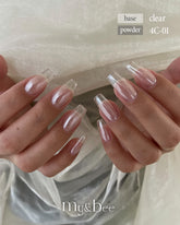 my&bee 4K clear chrome powder - 4C-01~02
