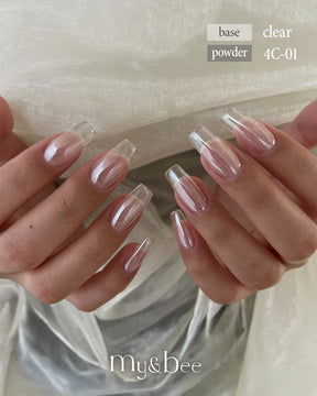 my&bee 4K clear chrome powder - 4C-01~02