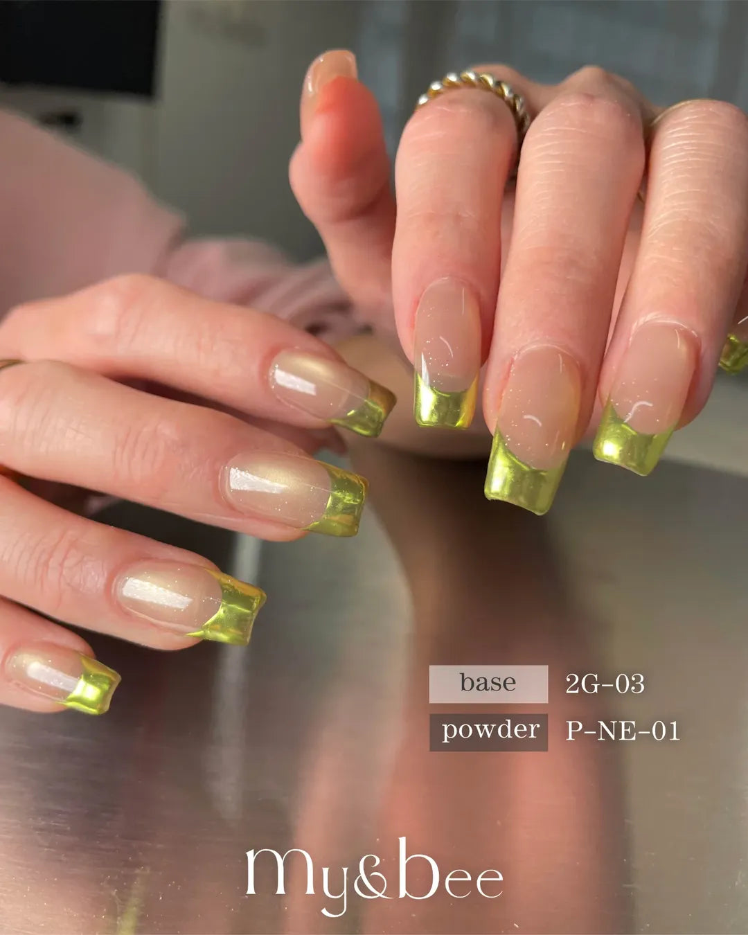 my&bee Neon mirror chrome powder - NE-01~04