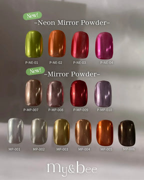 my&bee Neon mirror chrome powder - NE-01~04