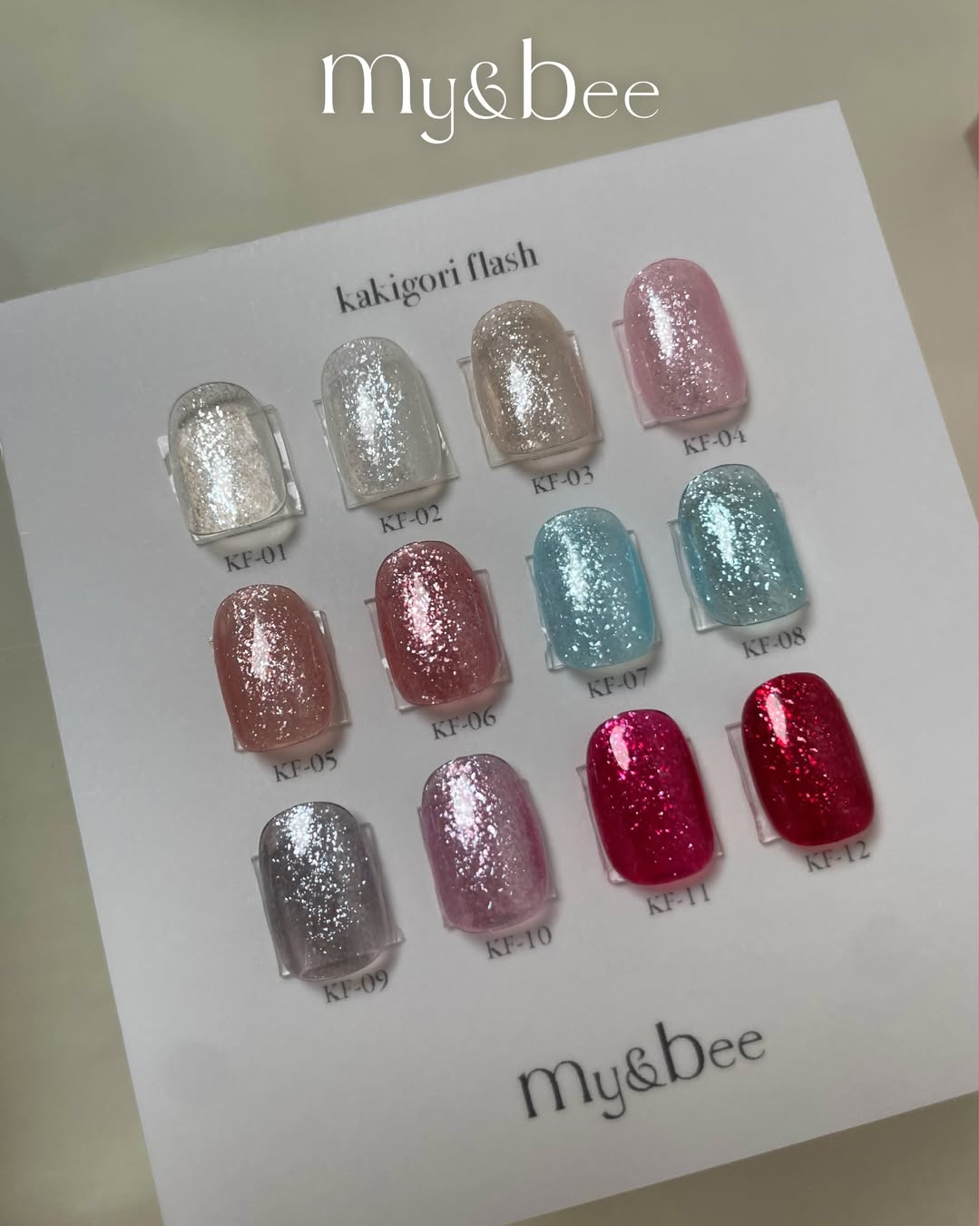 my&bee Kakigori flash - Reflective glitter gel | 12 colours