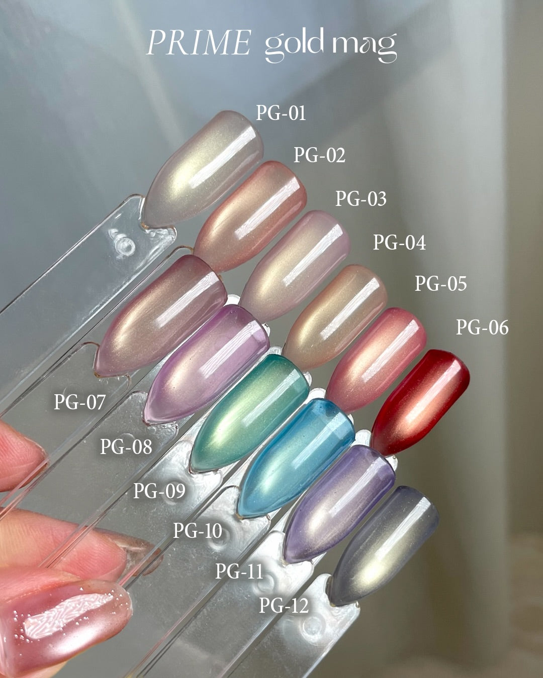 my&bee Prime gold mag - 12 magnetic colours