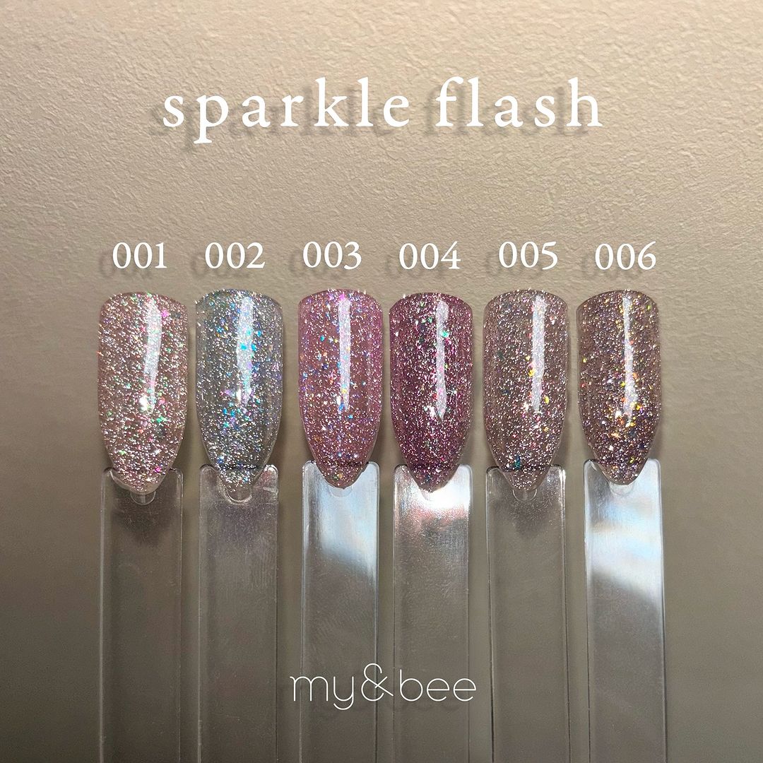 my&bee Sparkle flash - Reflective glitter gel | 6 colours