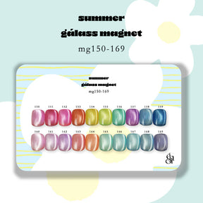 énoi summer gálass (glass) Magnet Gel Collection - full 20pc set/individual pots (mg150-169)
