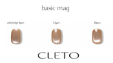 CLETO Basic Mag Pink Beige - Full 3pc set/Single bottles (3 particle size options)