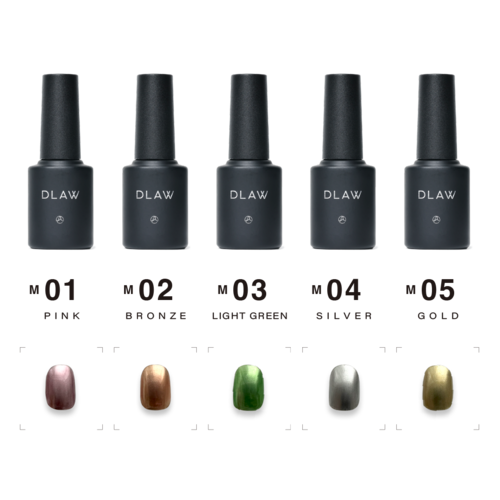 DLAW Metallic Gel Colour Set (M01-M05)