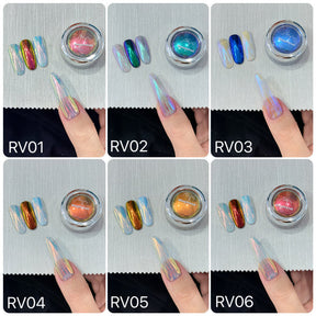 MPA Transparent Ice Moonlight Chrome Powder by misspinknail - Full 6pc set/Individual Colours (RV)