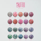 énoi 'galitter' Glitter Gel Collection - full 20pc set/10pc sets/individual pots (gt01-gt20)