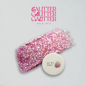 énoi 'galitter' Glitter Gel Collection - full 20pc set/10pc sets/individual pots (gt01-gt20)