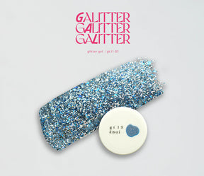 énoi 'galitter' Glitter Gel Collection - full 20pc set/10pc sets/individual pots (gt01-gt20)
