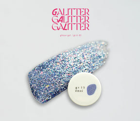 énoi 'galitter' Glitter Gel Collection - full 20pc set/10pc sets/individual pots (gt01-gt20)