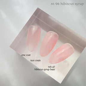 NAIL THOUGHTS NTB-47 HIBISCUS SYRUP BASE | Tinted builder base gel
