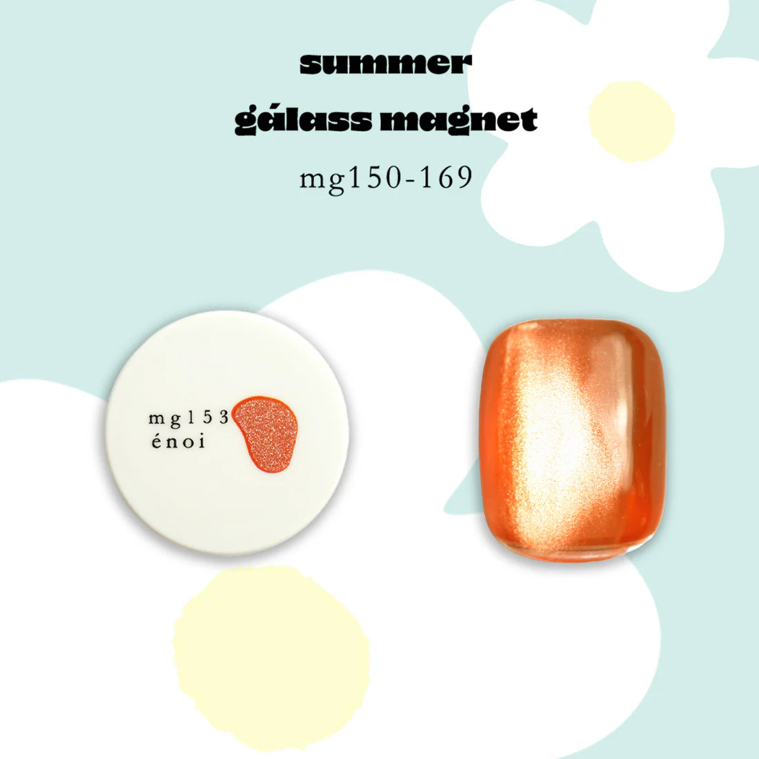 énoi summer gálass (glass) Magnet Gel Collection - full 20pc set/individual pots (mg150-169)