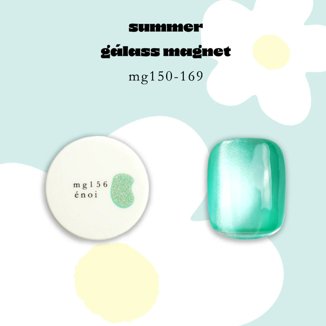 énoi summer gálass (glass) Magnet Gel Collection - full 20pc set/individual pots (mg150-169)