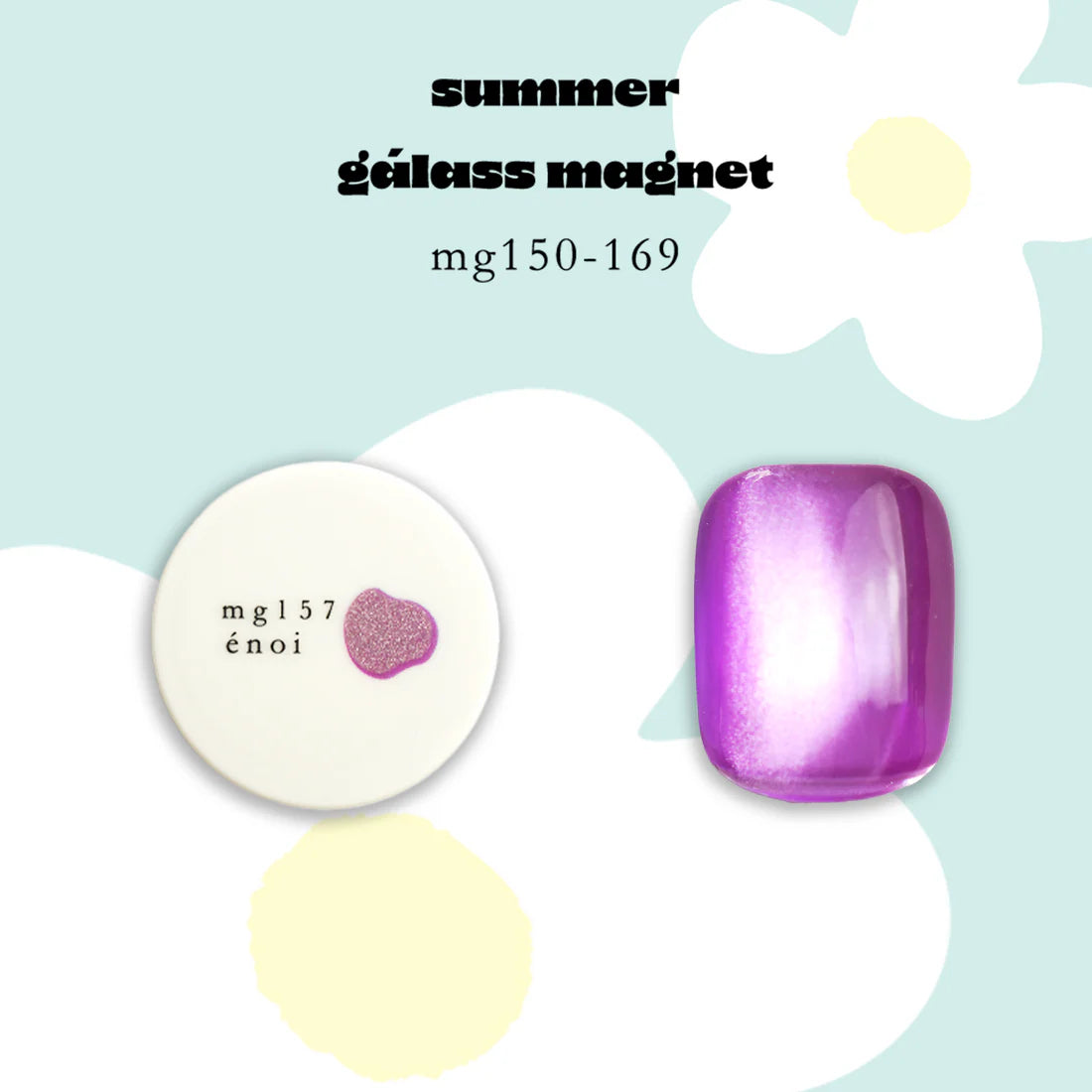 énoi summer gálass (glass) Magnet Gel Collection - full 20pc set/individual pots (mg150-169)