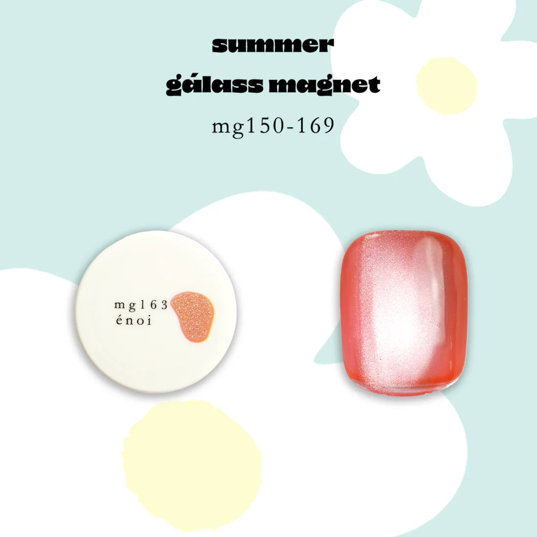 énoi summer gálass (glass) Magnet Gel Collection - full 20pc set/individual pots (mg150-169)