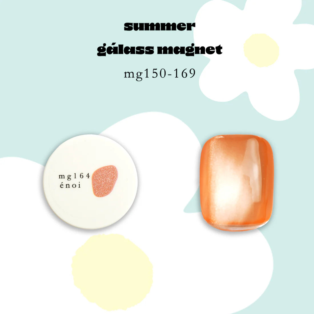 énoi summer gálass (glass) Magnet Gel Collection - full 20pc set/individual pots (mg150-169)