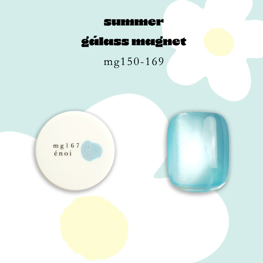 énoi summer gálass (glass) Magnet Gel Collection - full 20pc set/individual pots (mg150-169)