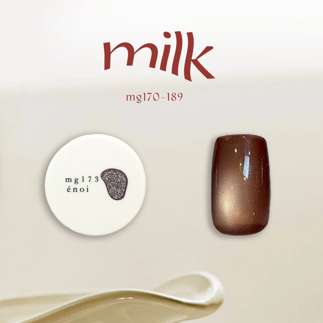 énoi 'milk' Magnetic Gel Series 2 - full 20pc set/individual pots (mg170-189)