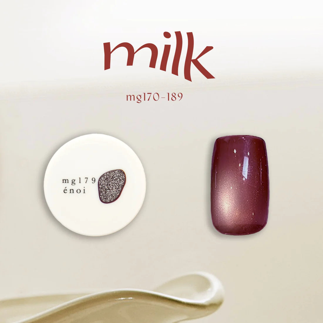 énoi 'milk' Magnetic Gel Series 2 - full 20pc set/individual pots (mg170-189)