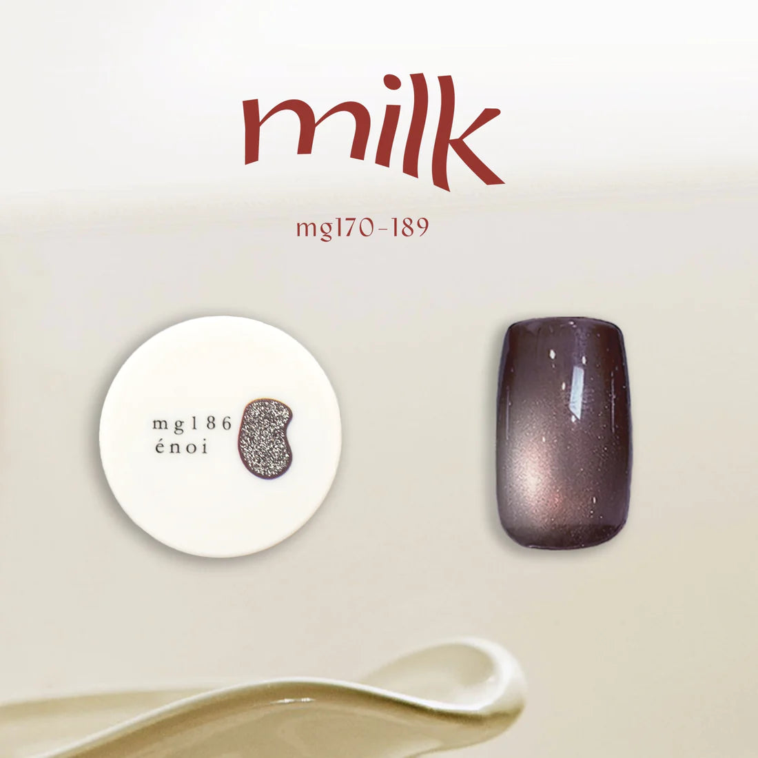 énoi 'milk' Magnetic Gel Series 2 - full 20pc set/individual pots (mg170-189)
